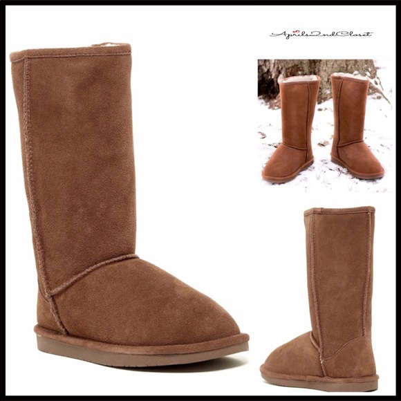 SHEARLING LINED BOOTS COZY SUEDE OUTDOOR WINTER BOOTIES A2C - Picture 8 of 8